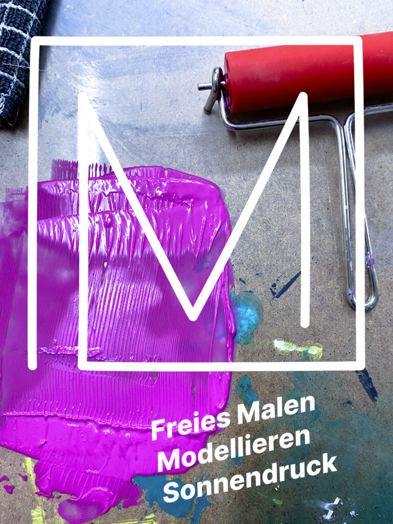 Freies Malen, modellieren, Sonnendruck